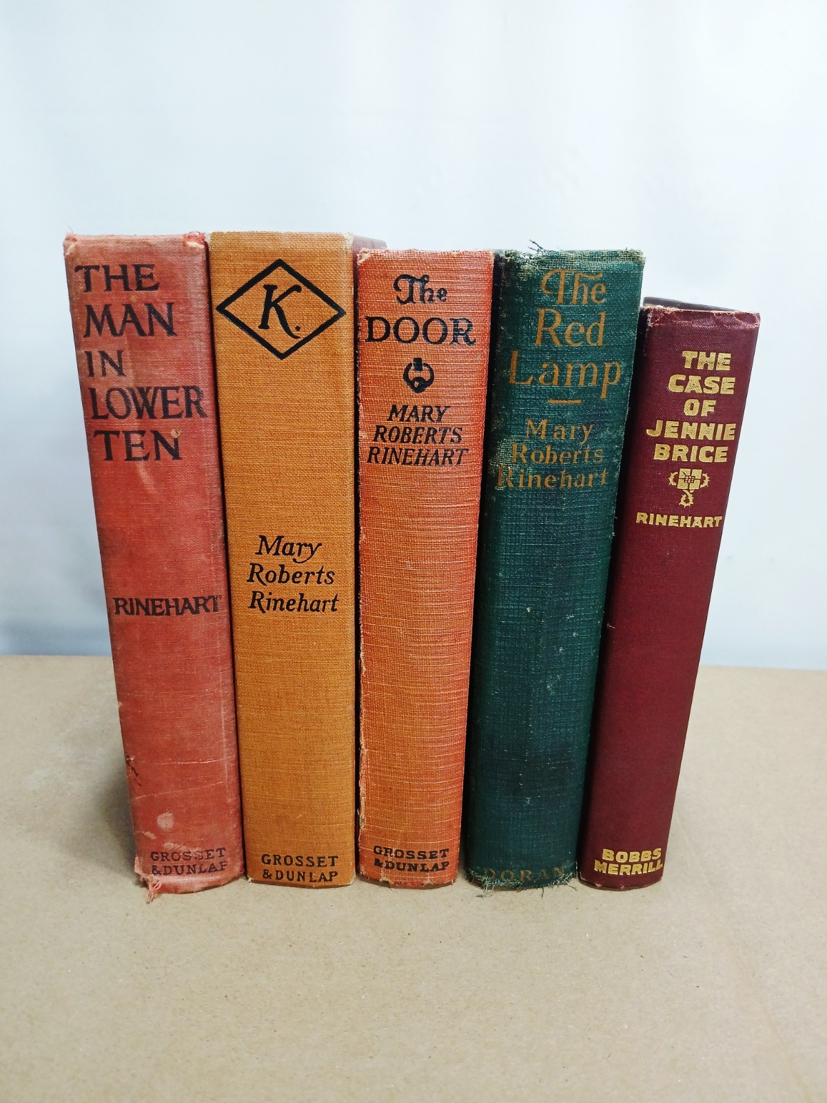 Mary Roberts Rinehart Lot of 5 Antique Vintage Mystery Books Early 1900s