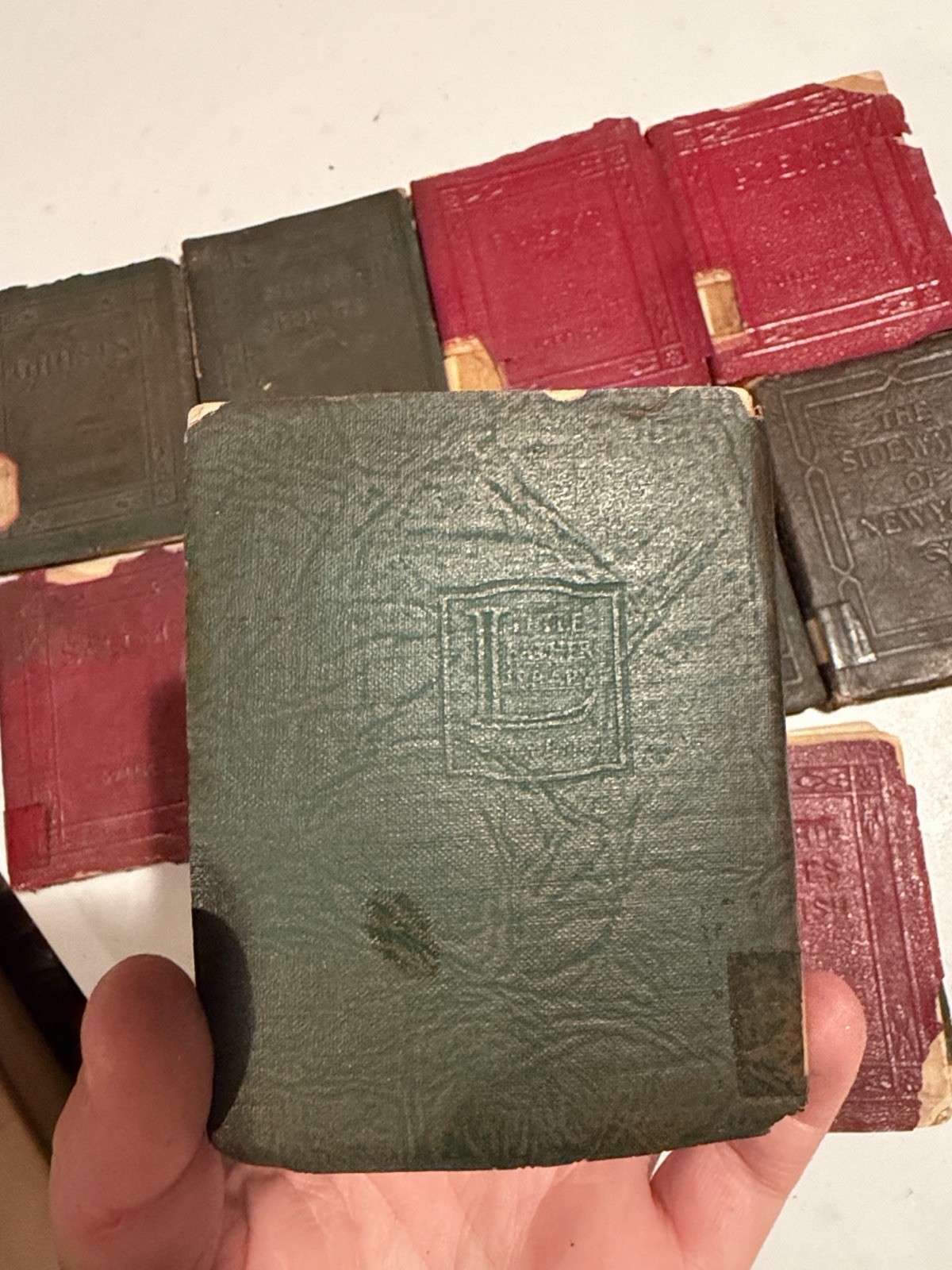 22 Vintage Antique 1920-24 England Little Leather Library Books