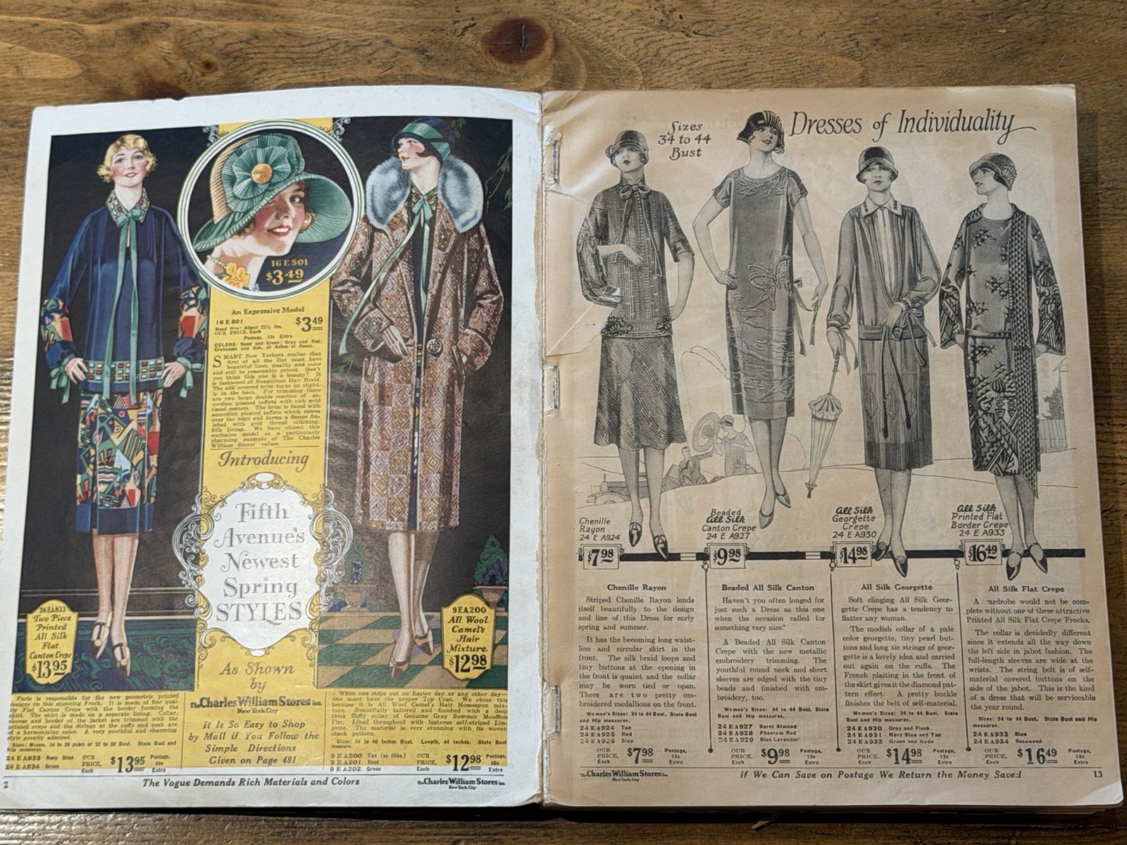 Charles Williams Stores Spring Summer 1926 Catalog Fashion And Home Goods