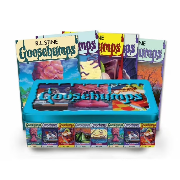 GOOSEBUMPS Retro Terror Edition New 5 Books Collector Tin Box R.L. STINE RARE