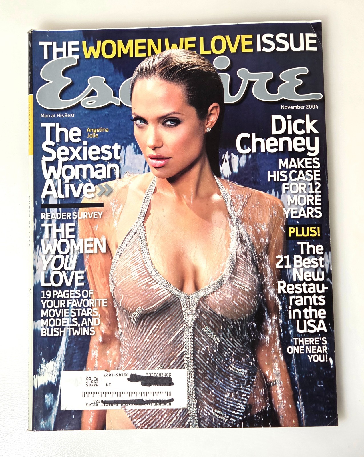 Esquire Magazine Britney Fold-Out Angelina Jolie Women We Love November 2004 LN!