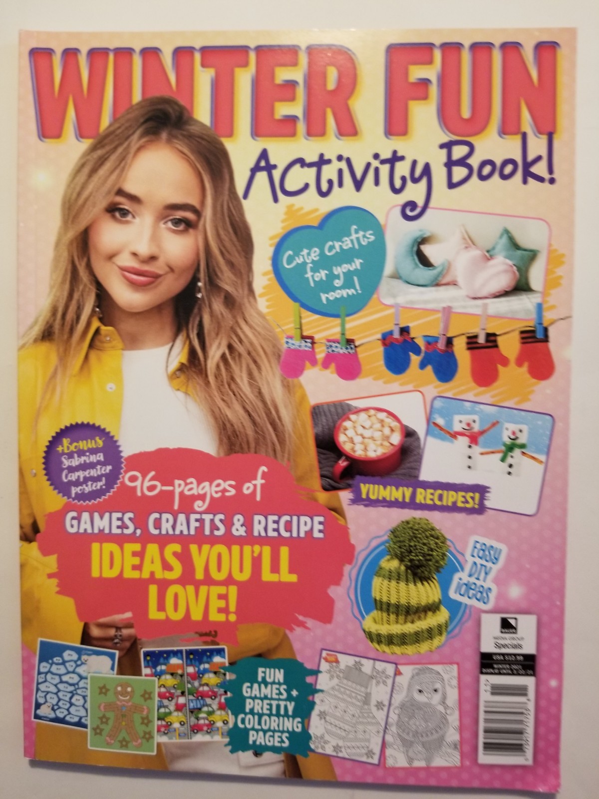 Winter Fun Activity Book 96 Pages Games Crafts & Recipes Easy DIY Ideas