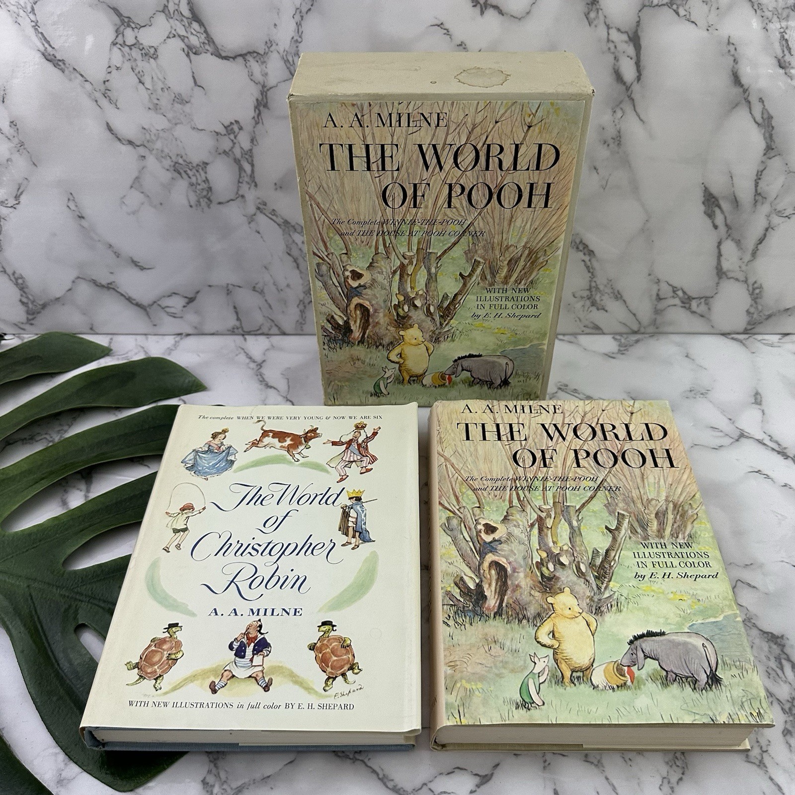 World of Pooh Christopher Robin Vintage 50s Boxed Set Hardcover Dutton AA Milne