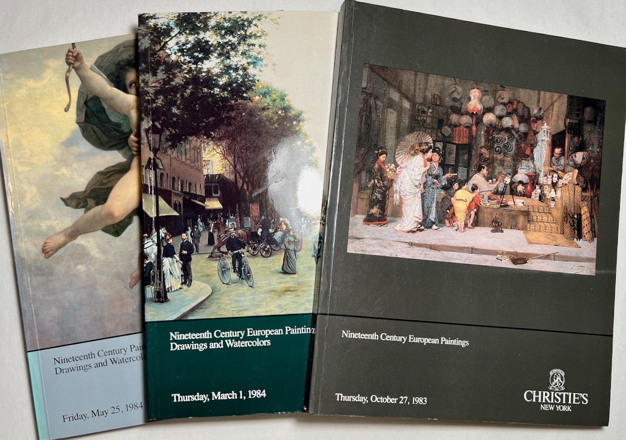 Christie’s Auction Catalogs x3 19th Century European Paintings 1983-84 Art