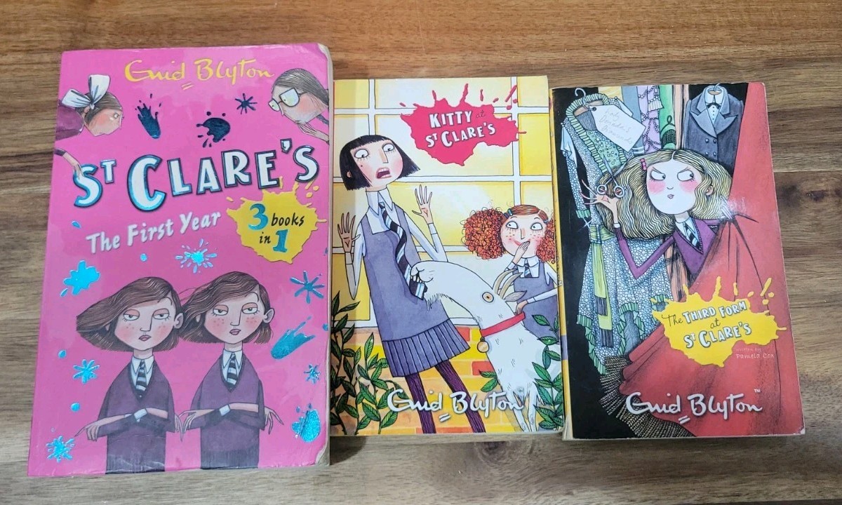 St Clare’s First Year Enid Blyton One- 3 Books in 1 & 2 More! Ages 9-11 – PB