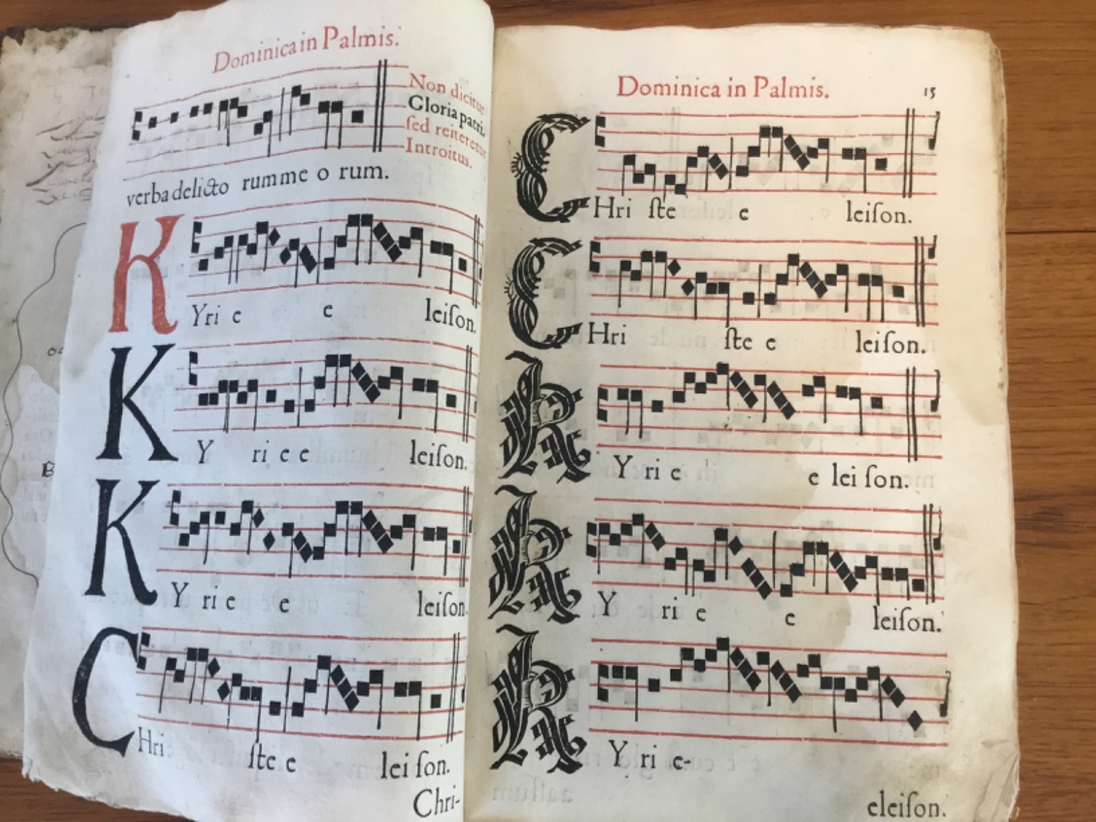 Printed 16th c. ANTIPHONAL – POPE PIUS V – 406 PAGES – CA 1570