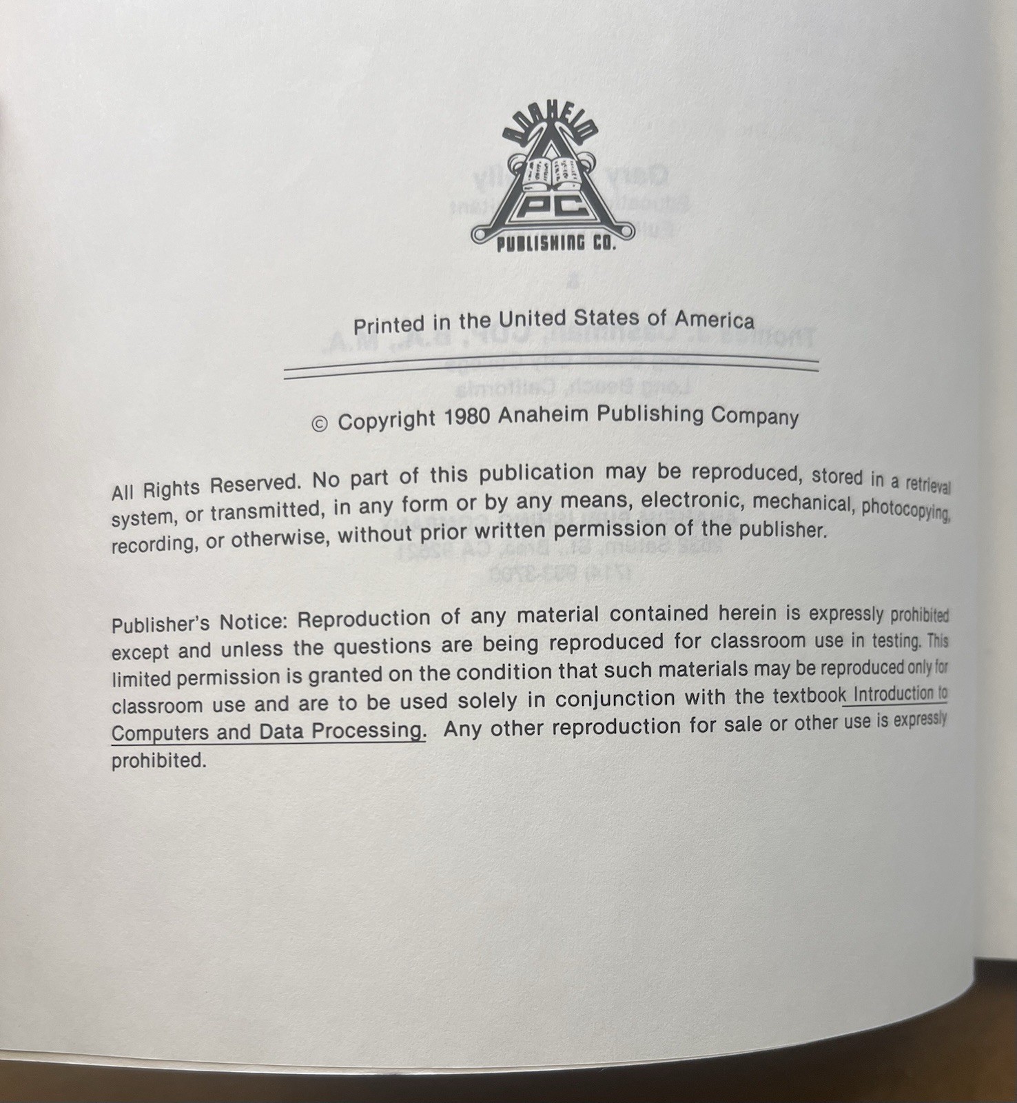 Test Bank Introduction to Computers & Data Processing Shelly Cashman 1980