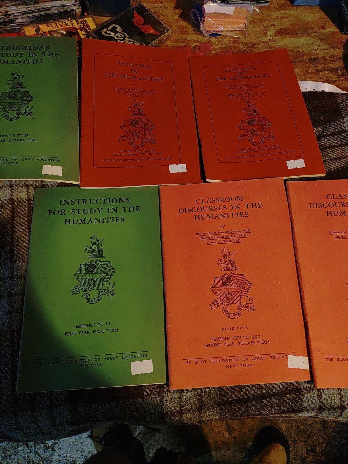 Lot Of 6 Vintage Paper Back Adult Education Books 1930s Great Condition