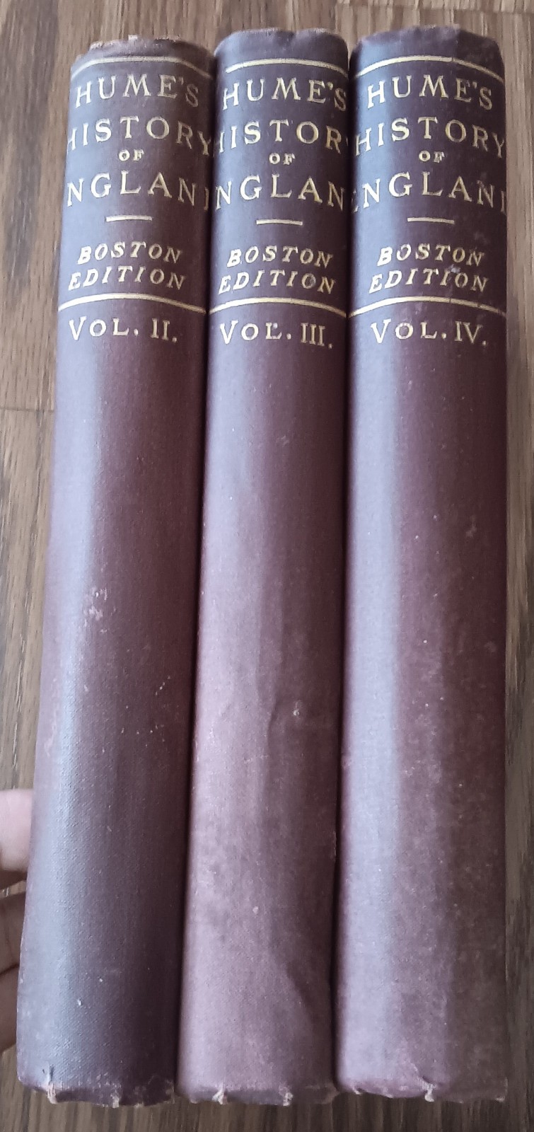 Hume’s History Of England Volume II, III and IV Edition 1880s
