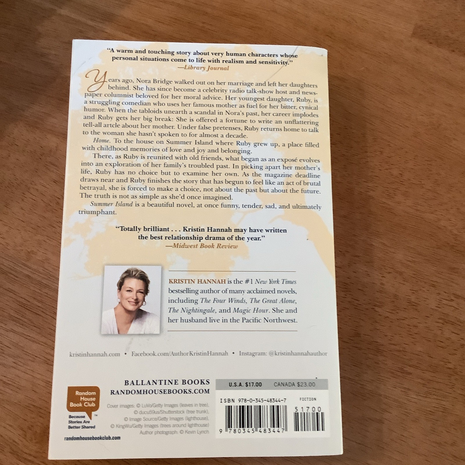 Summer Island : A Novel by Kristin Hannah (2004, Trade Paperback) NEW