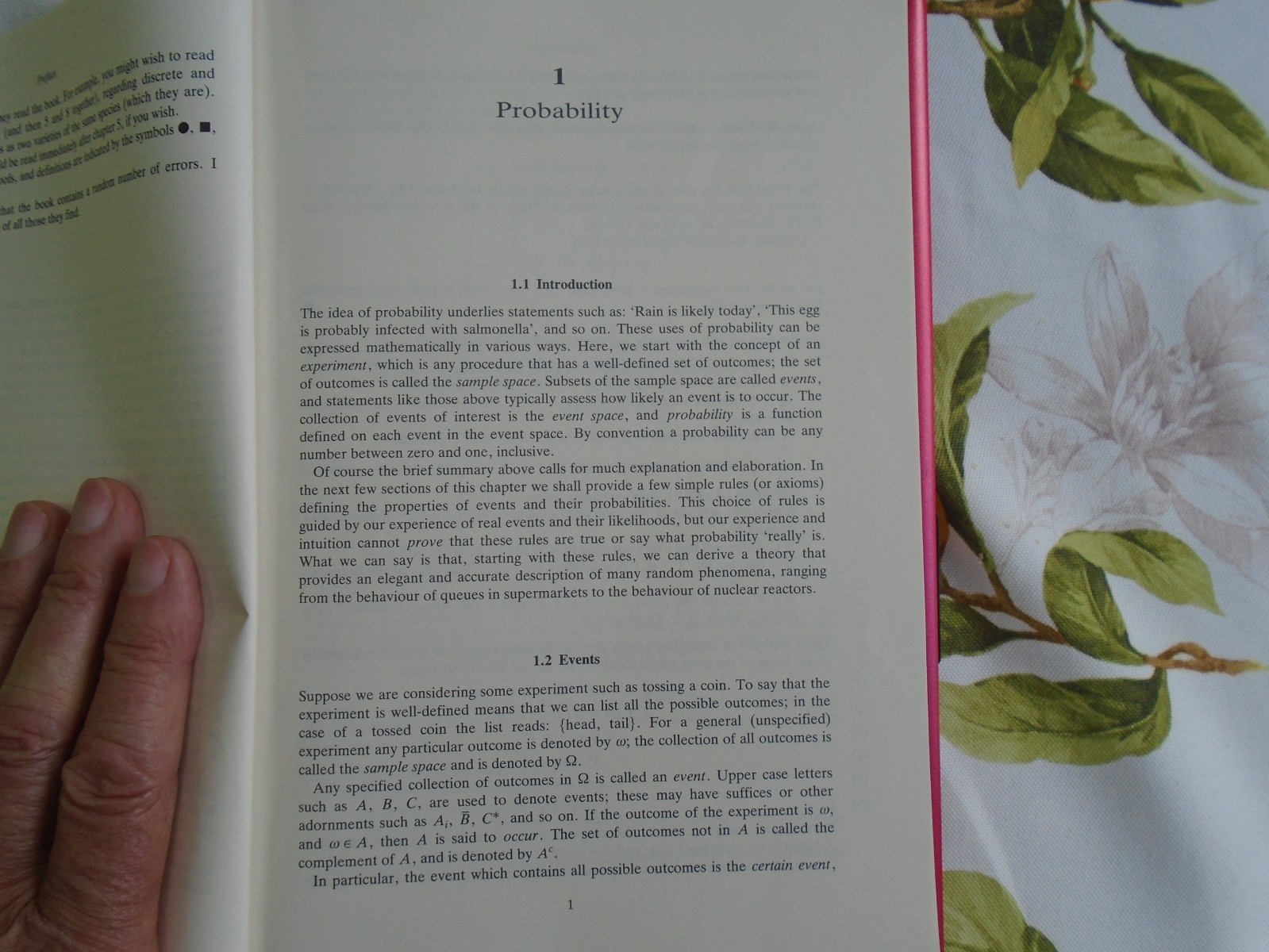 Elementary Probability by David Stirzaker, 1994 First Edition, 406 Pages
