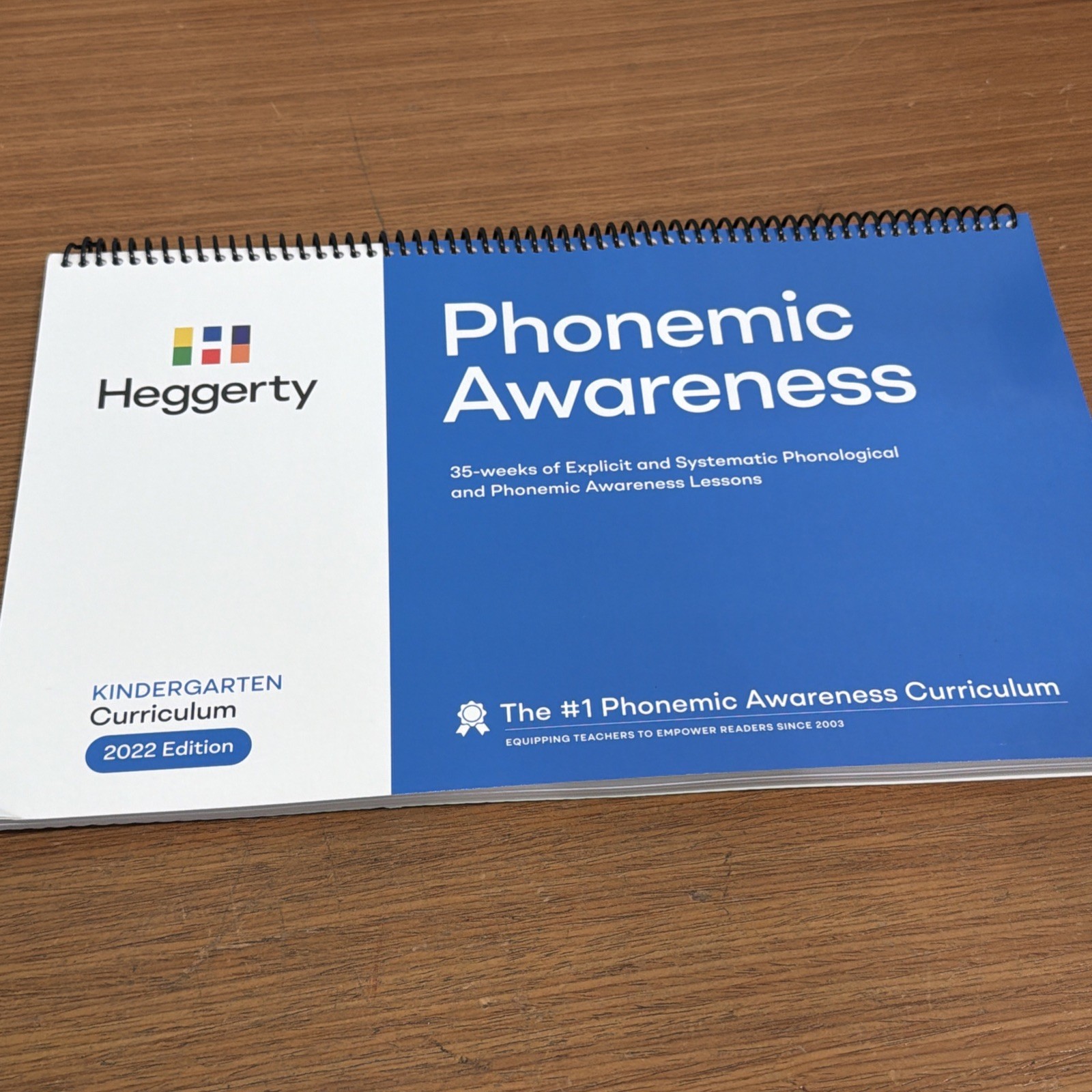 Heggerty Phonemic Awareness Book Kindergarten Curriculum 2022 Edition UNUSED