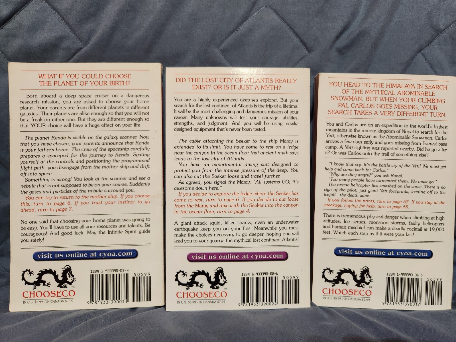 CHOOSE YOUR OWN ADVENTURE Book LOT 11 CYOA 2005 Chooseco VTG RPG