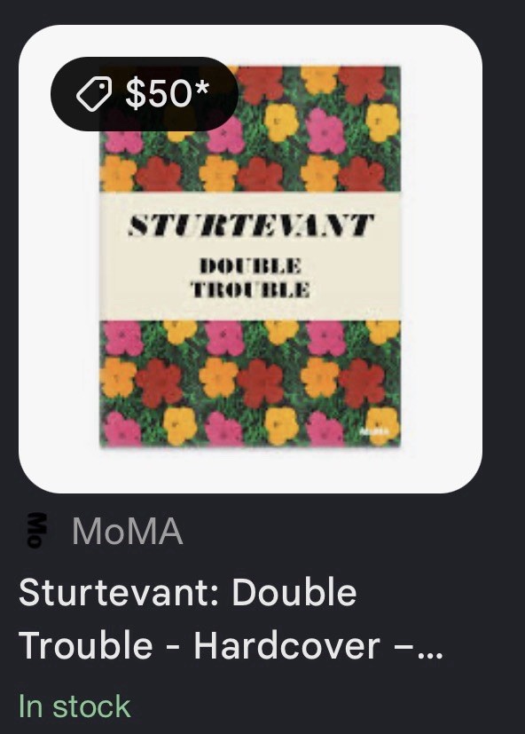 MoMA Sturtevant: Double Trouble Hardcover (2014) Illustrated 1st Edition