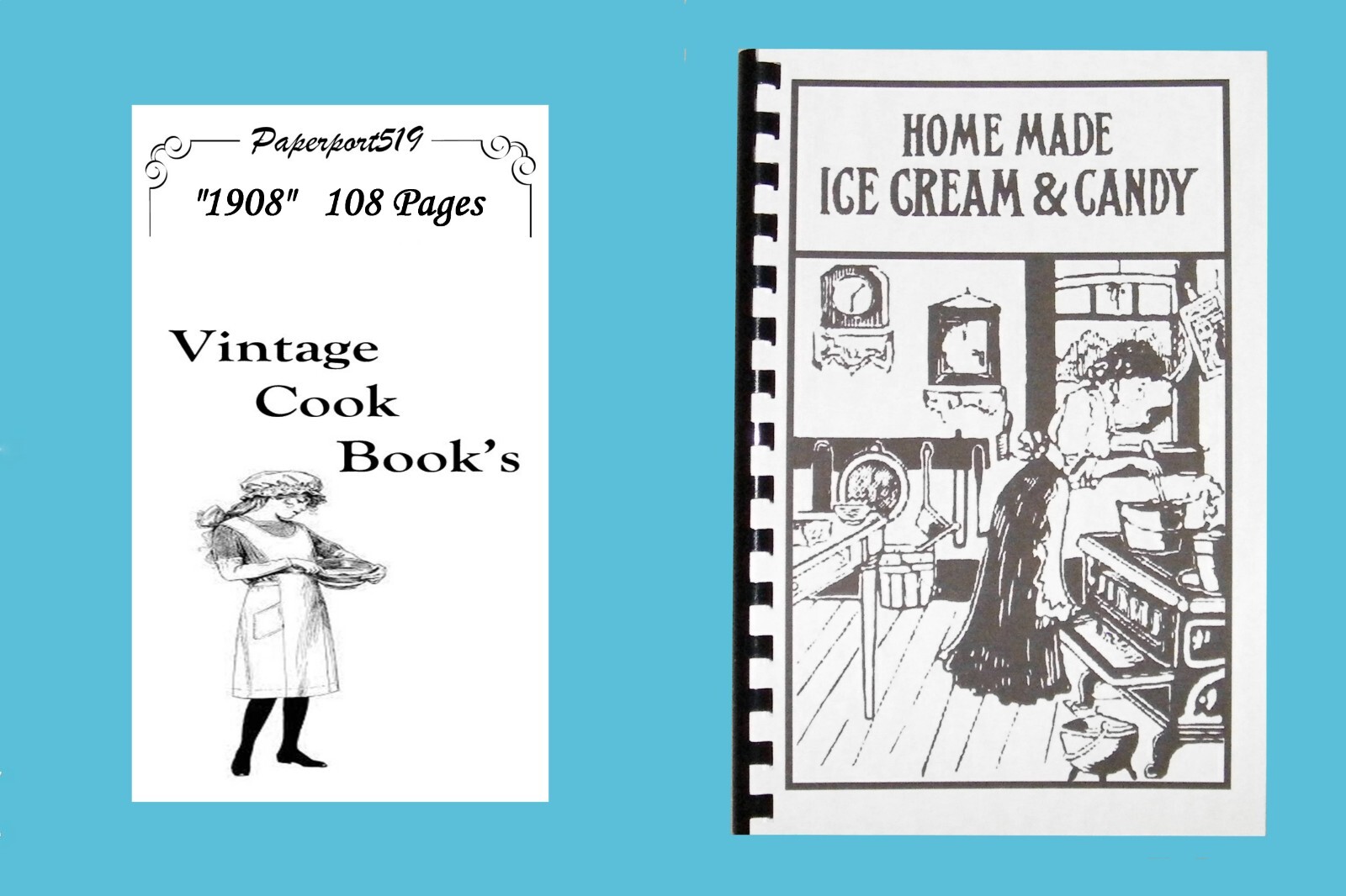 Homemade Ice Cream And Candy Cook Book “1908” 108 Pages