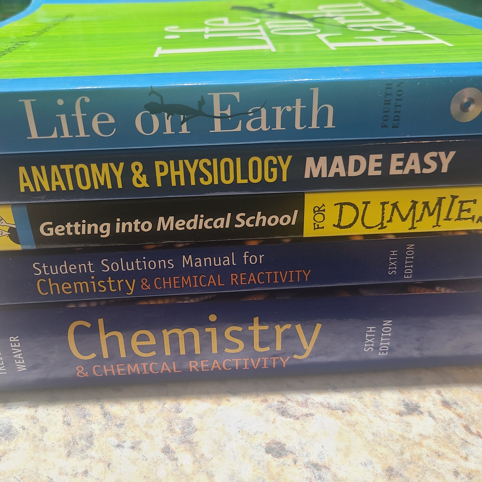 Medical School Science Books Lot Biology Chemistry Anatomy