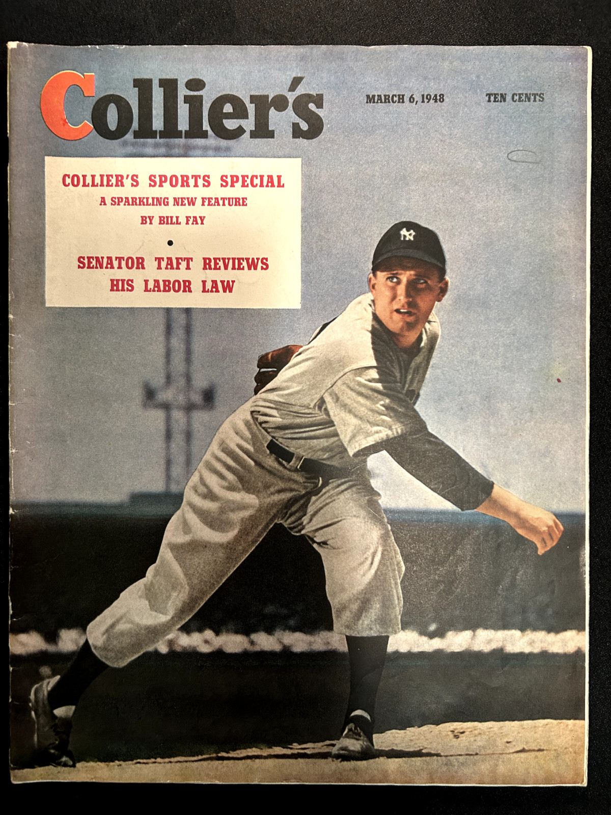 Collier’s Magazine 1948 MARCH 6 Sports Special Spec Shea NY Yankees no label
