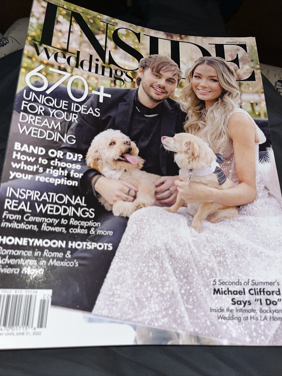 INSIDE WEDDINGS MAGAZINE ,SPRING 2022 ,670 + IDEAS FOR YOUR DREAM WEDDING E-23
