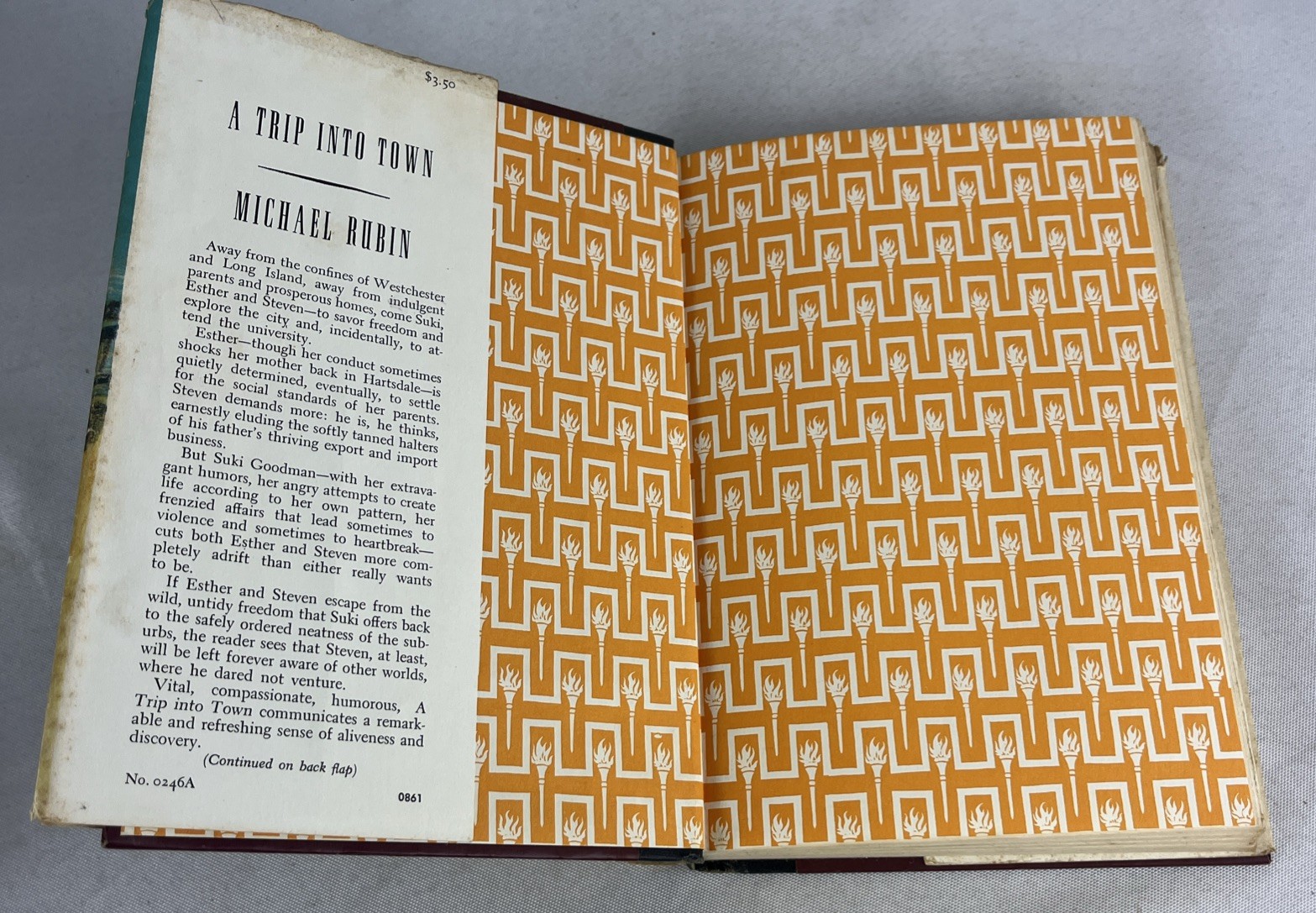 A Trip Into Town – Michael Rubin – First Edition HC w/DJ – 1961