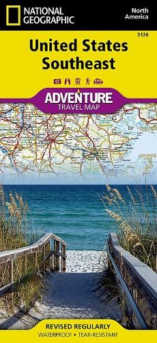 Nat Geo Maps United States, Southeast Map (Map)
