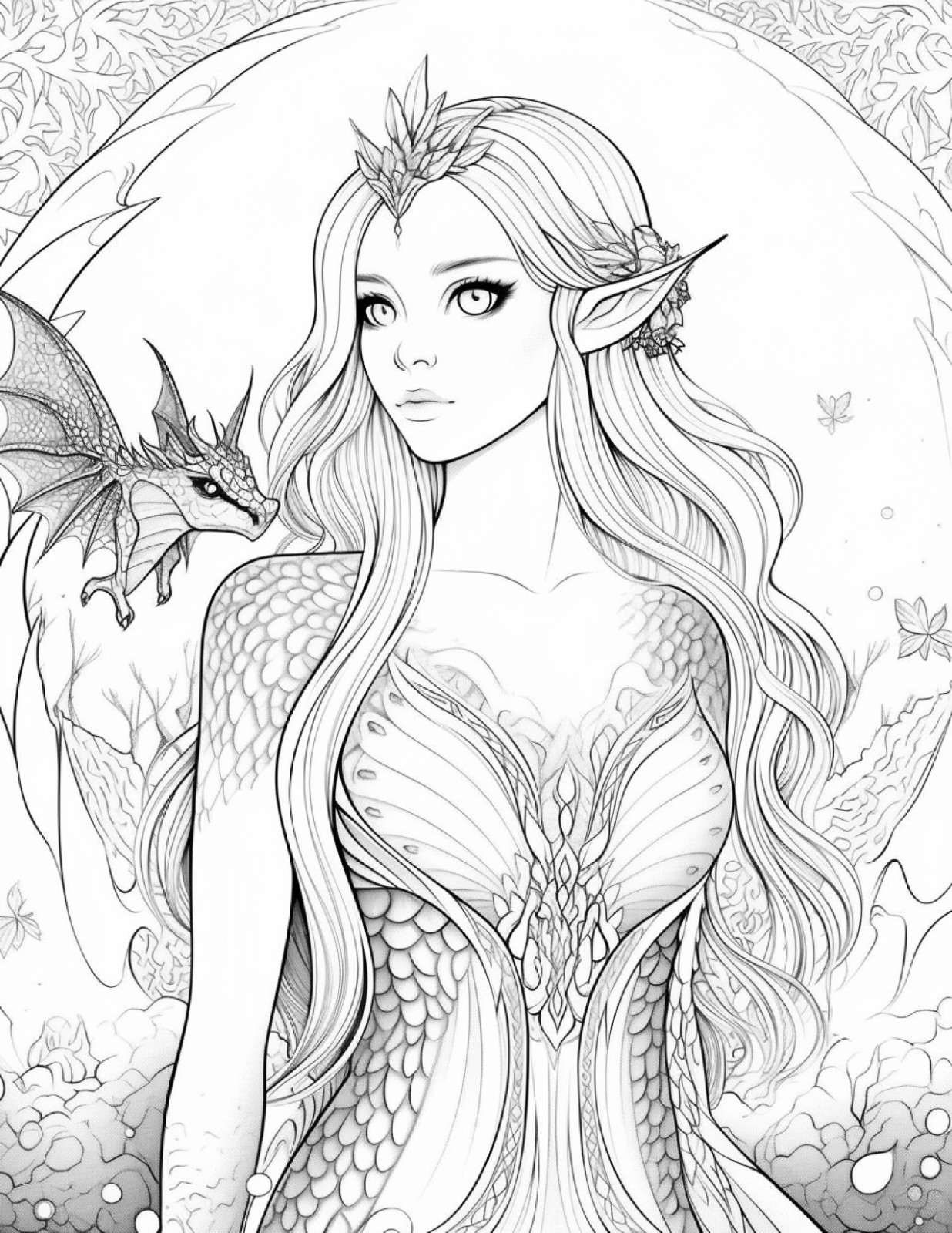 ✨ Dragon Fairy Coloring hoursof fun 5. Spiral Bound Coloring BookHOURS OF FUN