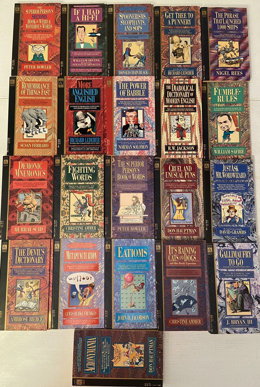 The Intrepid Linguist Library – Dell Publishing Paperback’s – Your Choice – LN