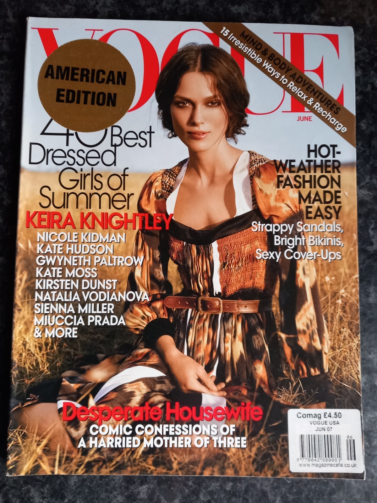 US Vogue -June 2007 – Tidy Copy – KEIRA KNIGHTLEY Cover