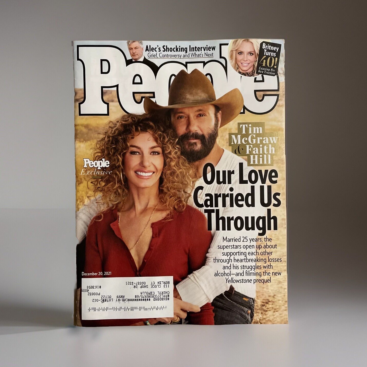 PEOPLE MAGAZINE DECEMBER 20 2021 FAITH HILL TIM MCGRAW COVER BRITNEY SPEARS BOOK