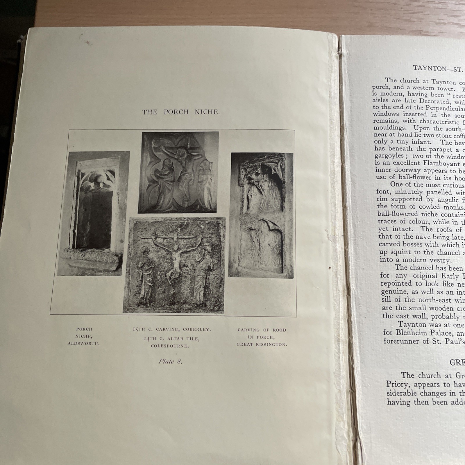 Ancient Cotswold Churches – Ulric Daubeny Hardback 1921 Signed & Numbered Ex Lib