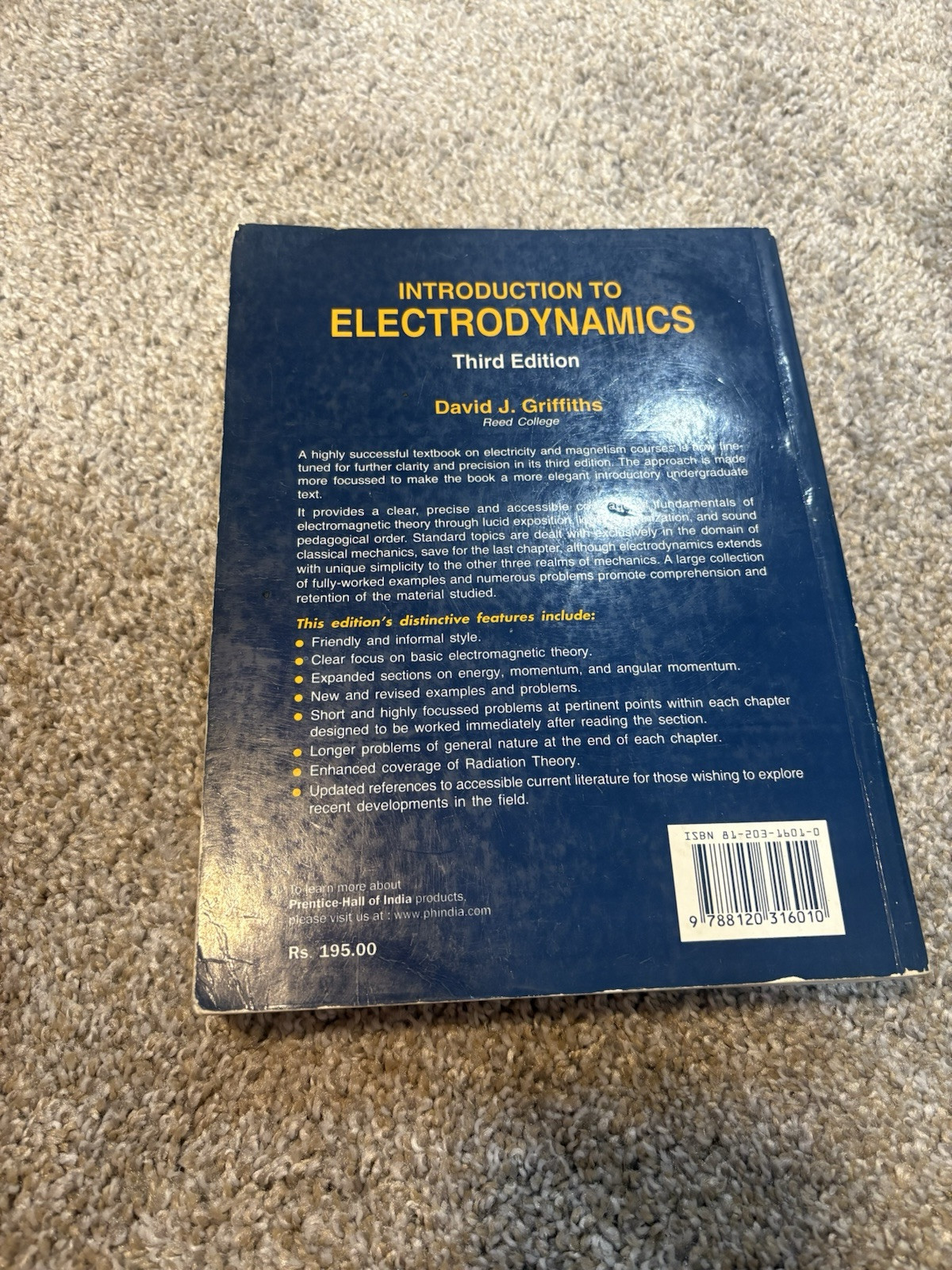 Quantum Mechanics Text and solution manual by Griffiths