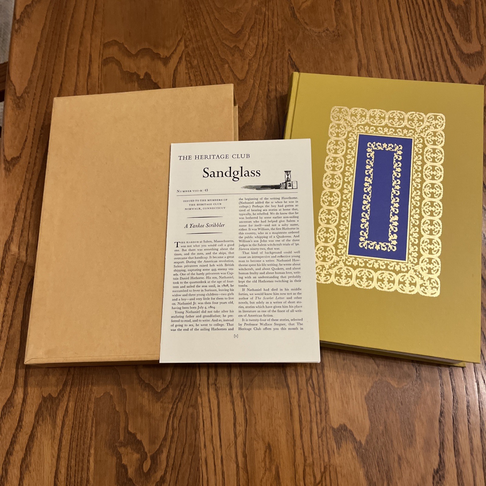 Twice-Told Tales Nathaniel Hawthorne Heritage Press 1966 Sandglass Slipcase LN