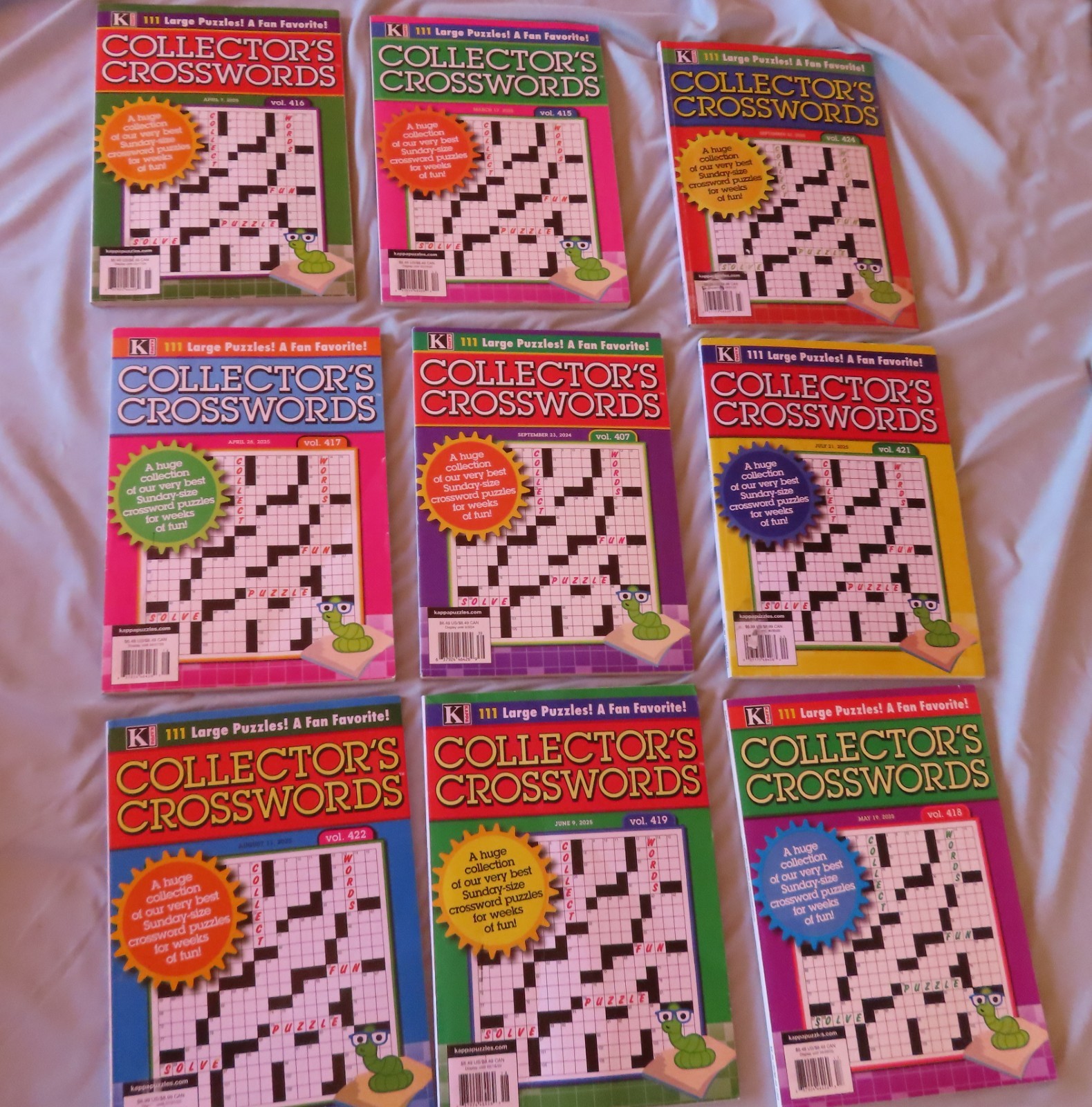 9 BOOKS KAPPA COLLECTOR’S CROSSWORDS PUZZLES (SEE LIST)