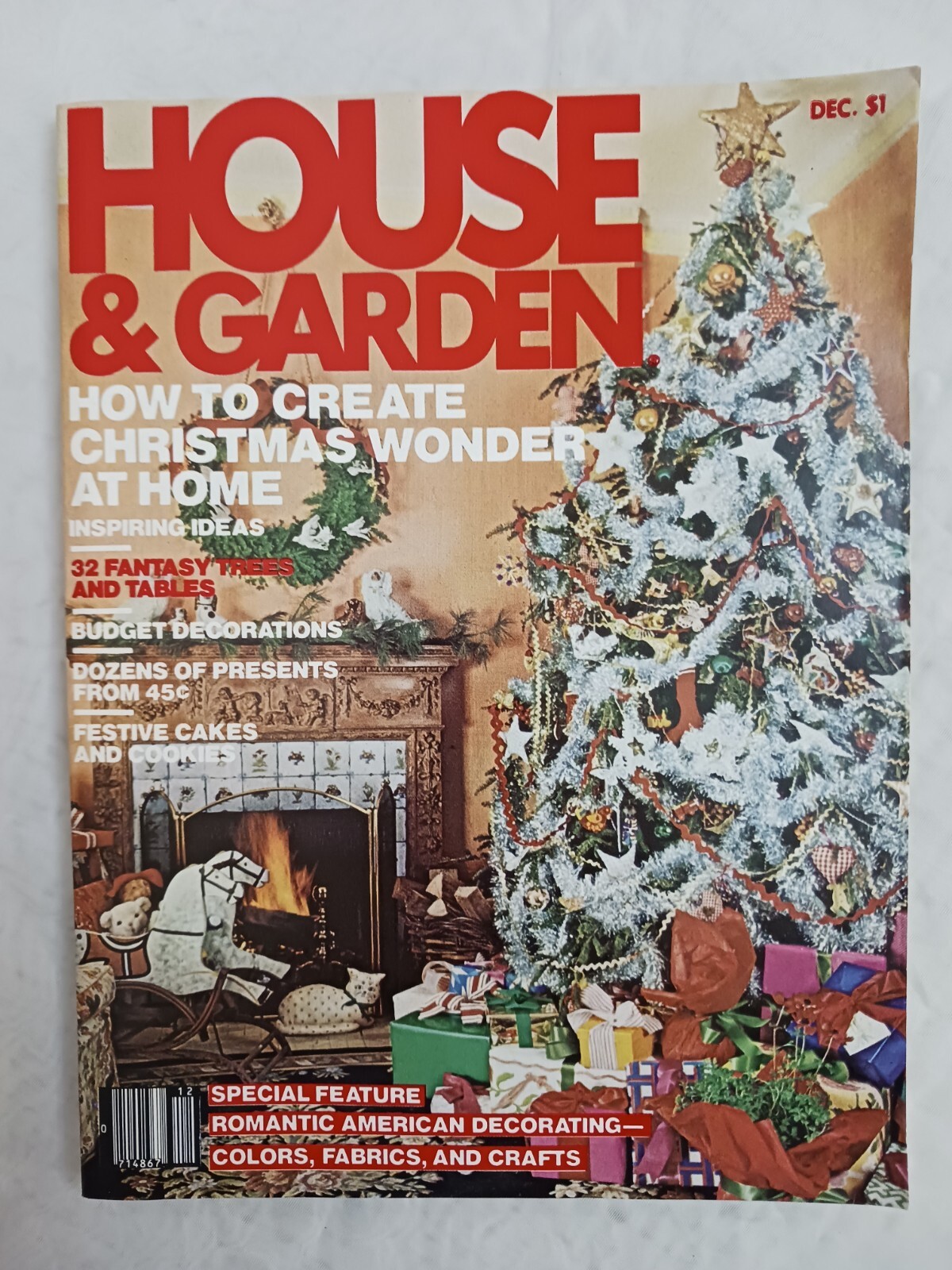 Vintage House & Garden Magazine December 1977 Christmas Issue Decorating Recipes