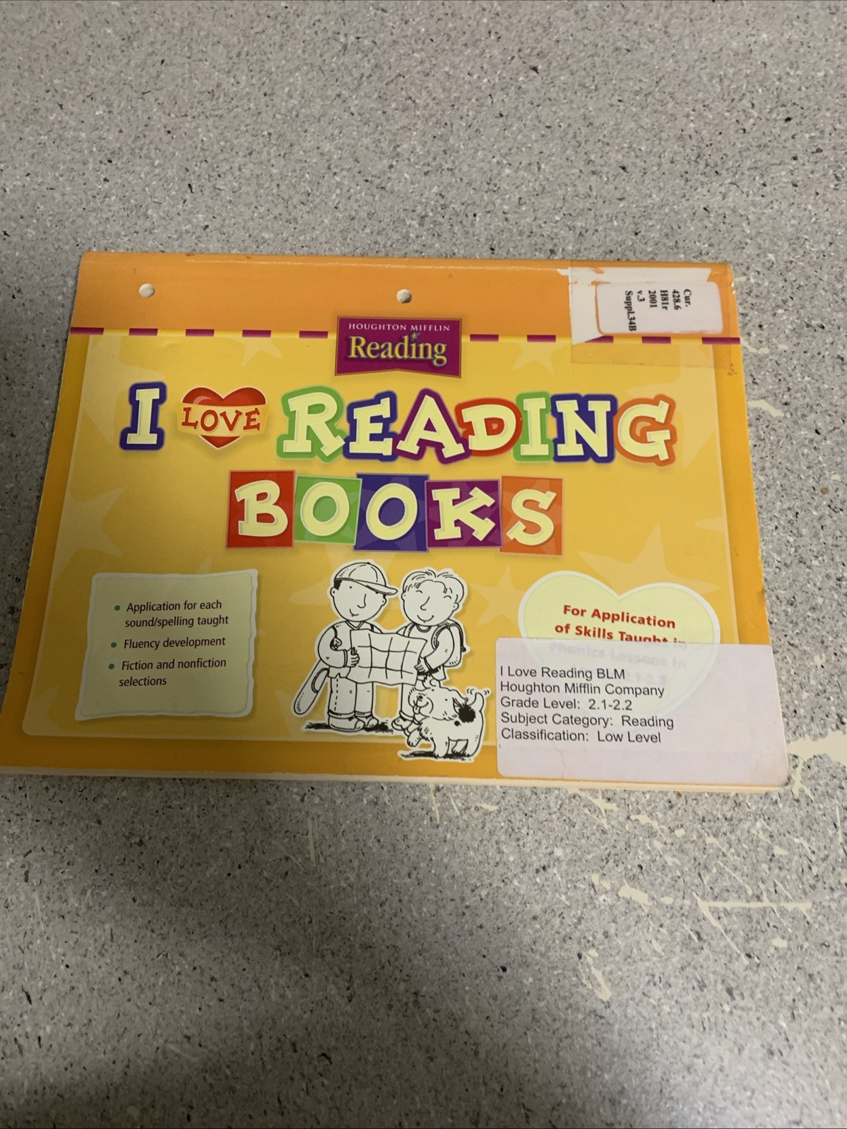 HOUGHTON MIFFLIN READING: I LOVE READING BOOKS, LEVEL 2.1 Library Copy
