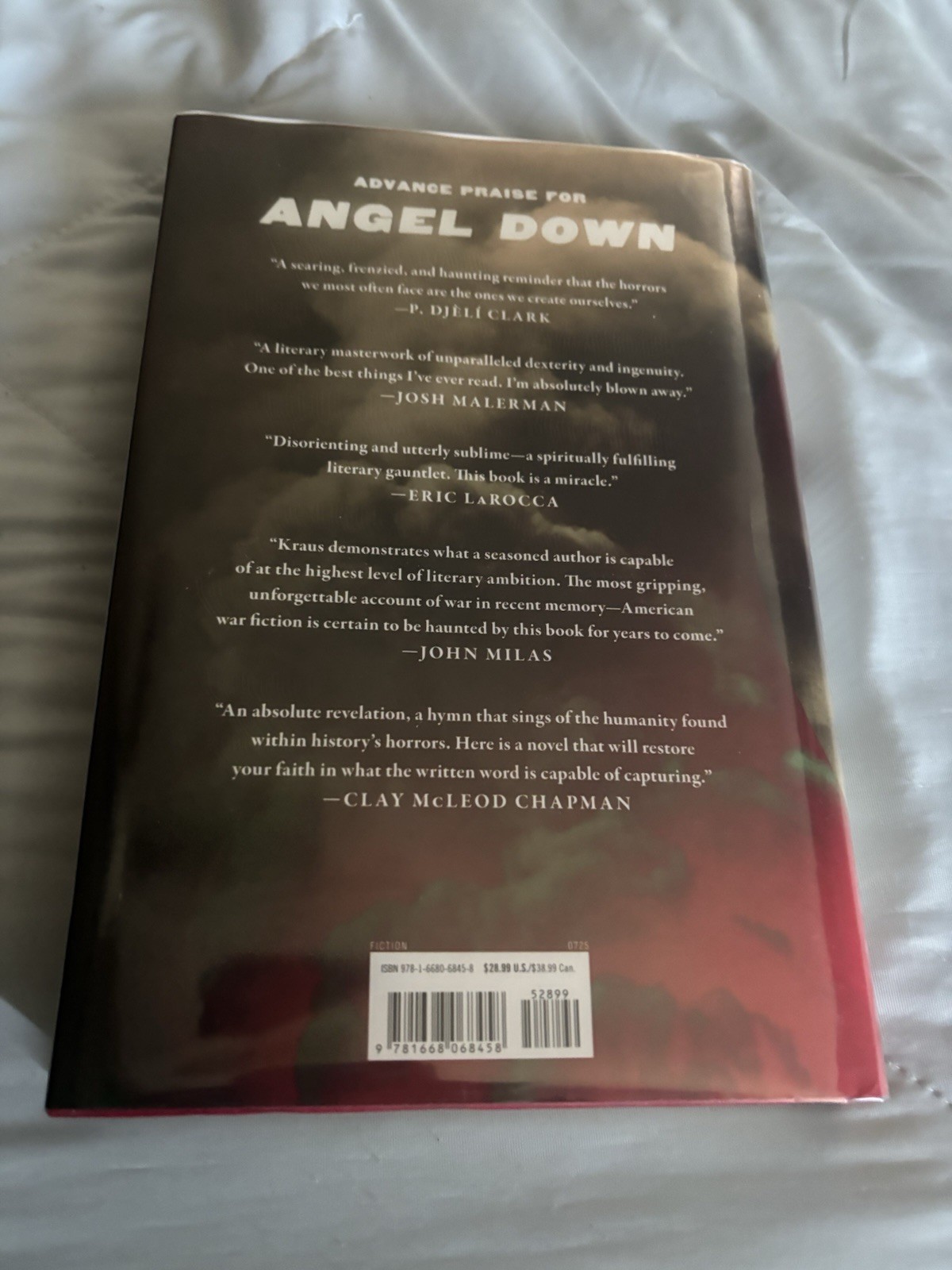 Daniel Kraus, Angel Down! Pulitzer Prize, 1st Edition/1st Print! F/F