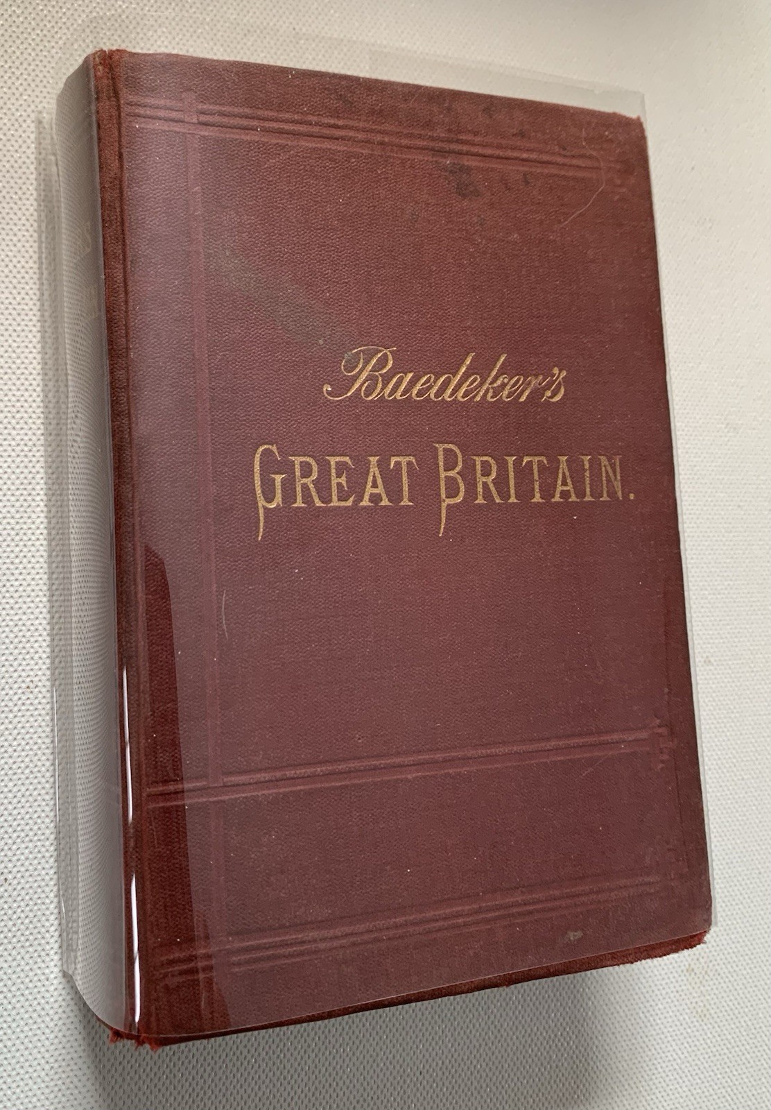 Baedeker’s Great Britain, Second Edition Printed 1890 Very Rare Antiquarian Book