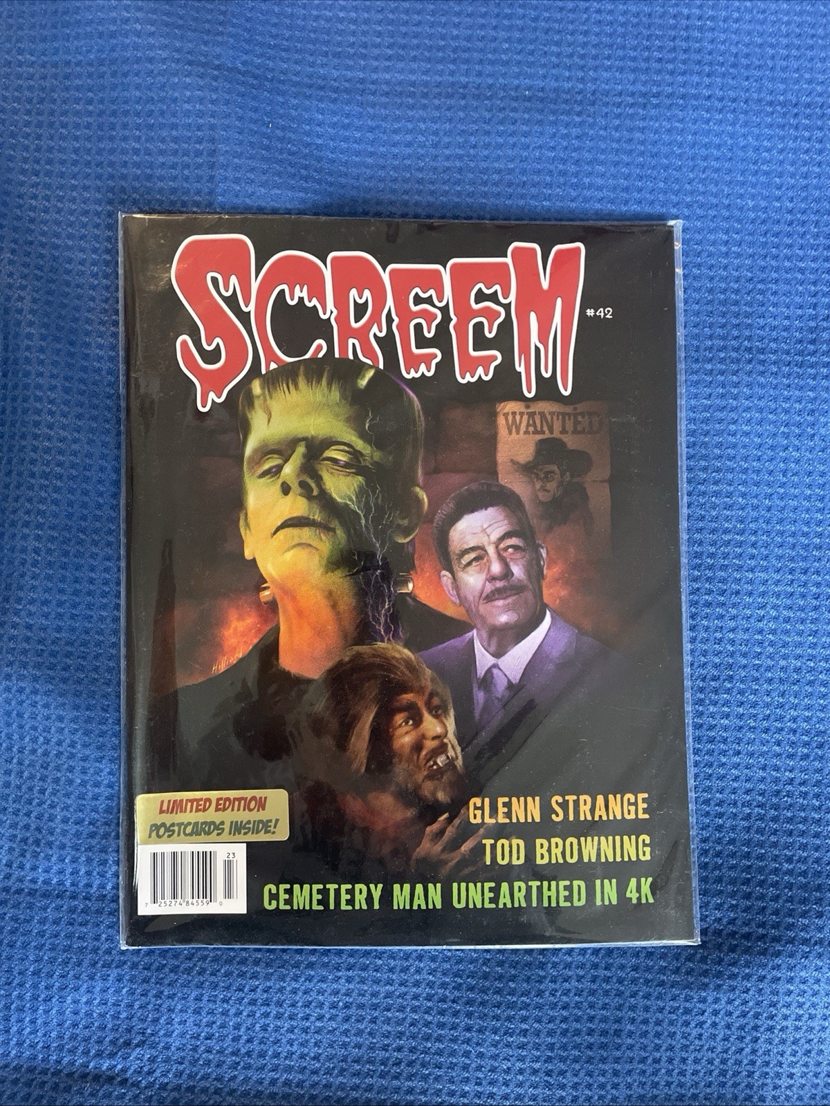 Screem #42 Ltd Ed. w/postcards; Glenn Strange, Tod Browning #42 FREE SHIP SR
