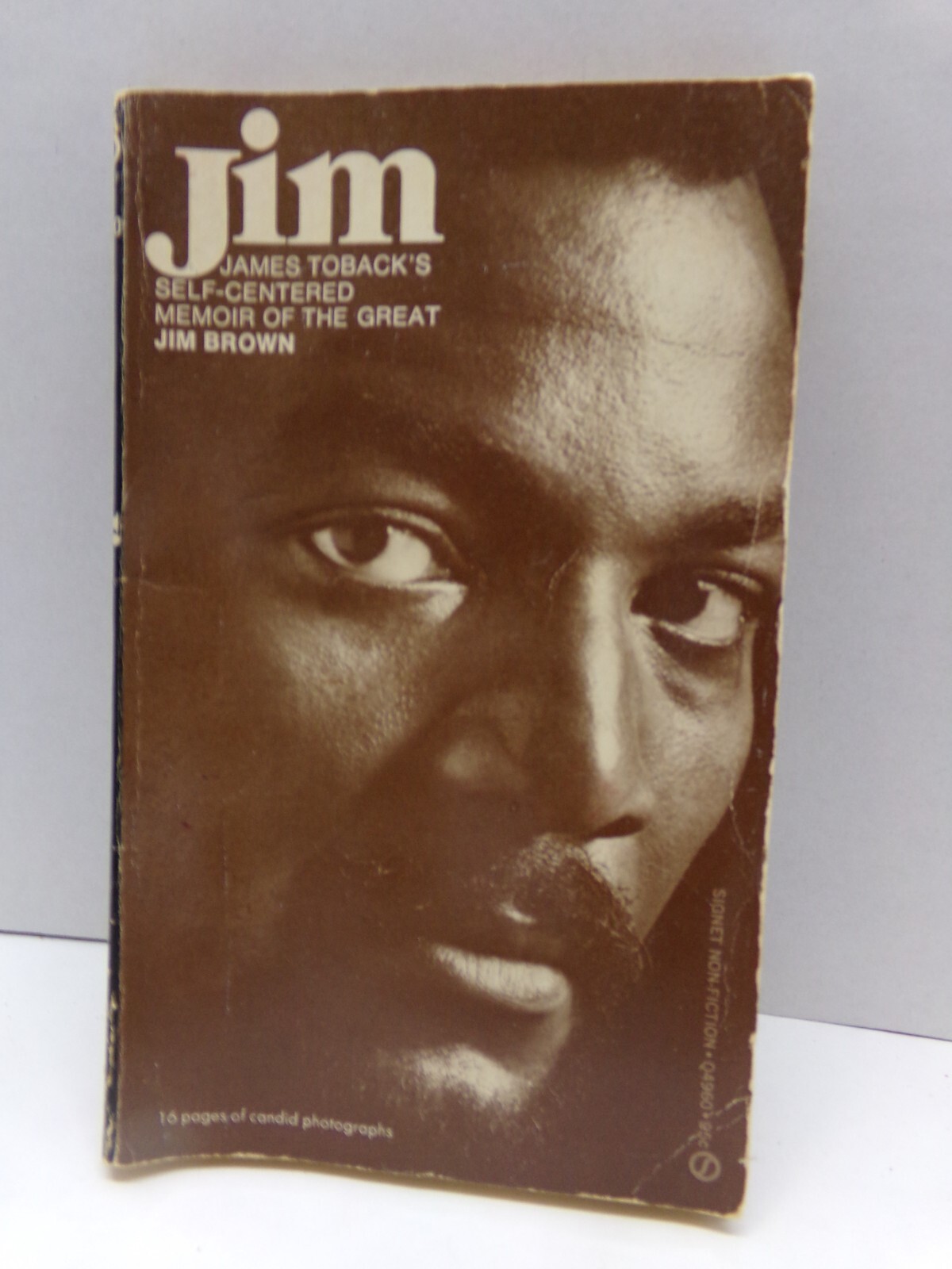 Jim by James Toback Memoir of Jim Brown 1972 Signet First Printing Paperback