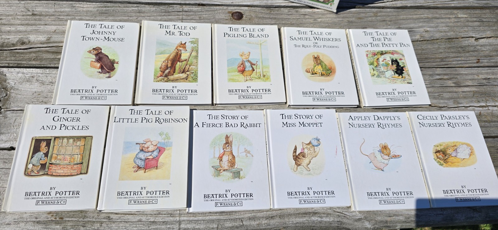Vtg The Peter Rabbit Library By Beatrix Potter Complete Hardbound Set 23 volumes
