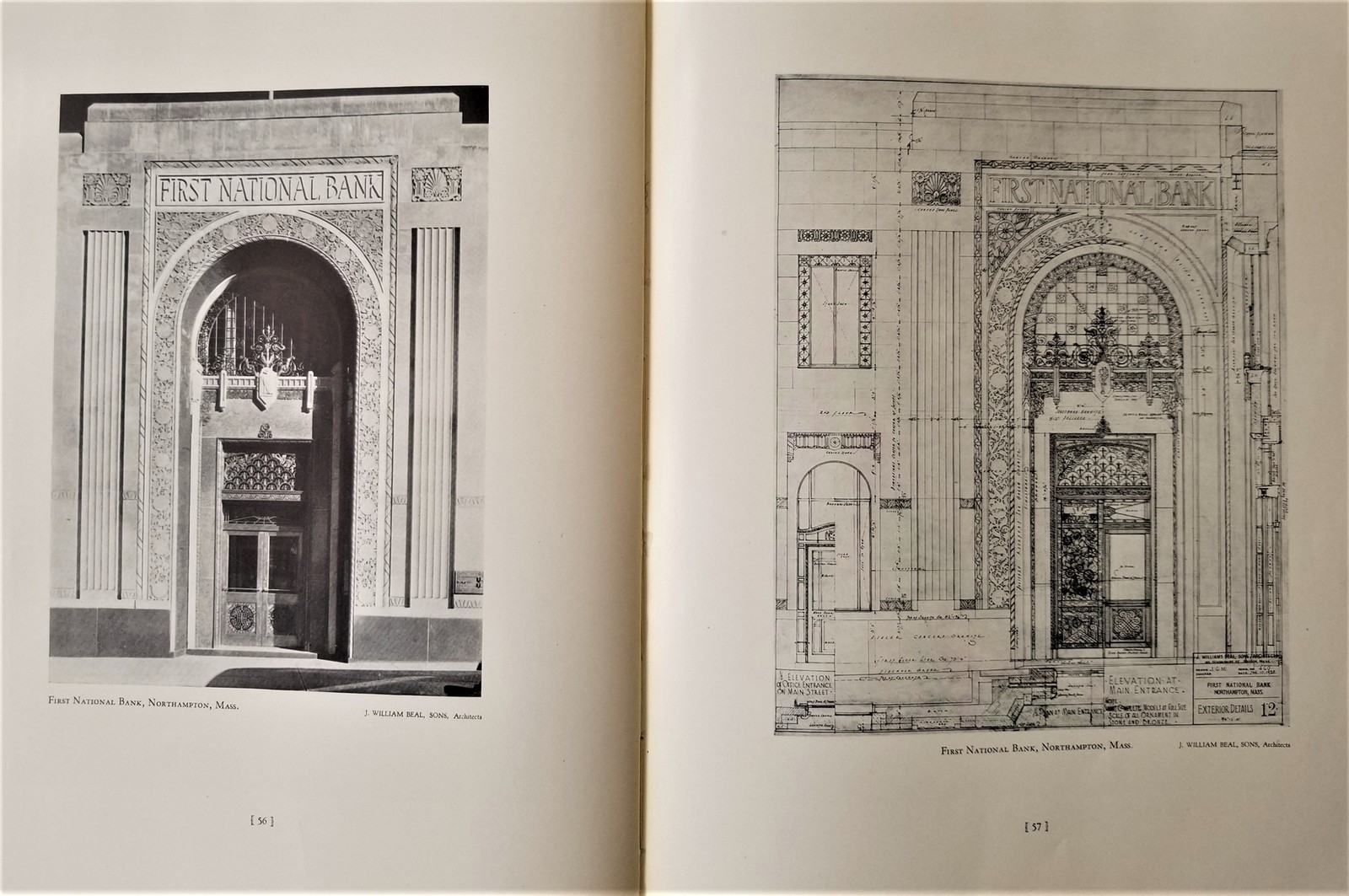 1929 antique BOSTON ARCHITECTURE CLUB MODERN PLANs us WHITEHEAD