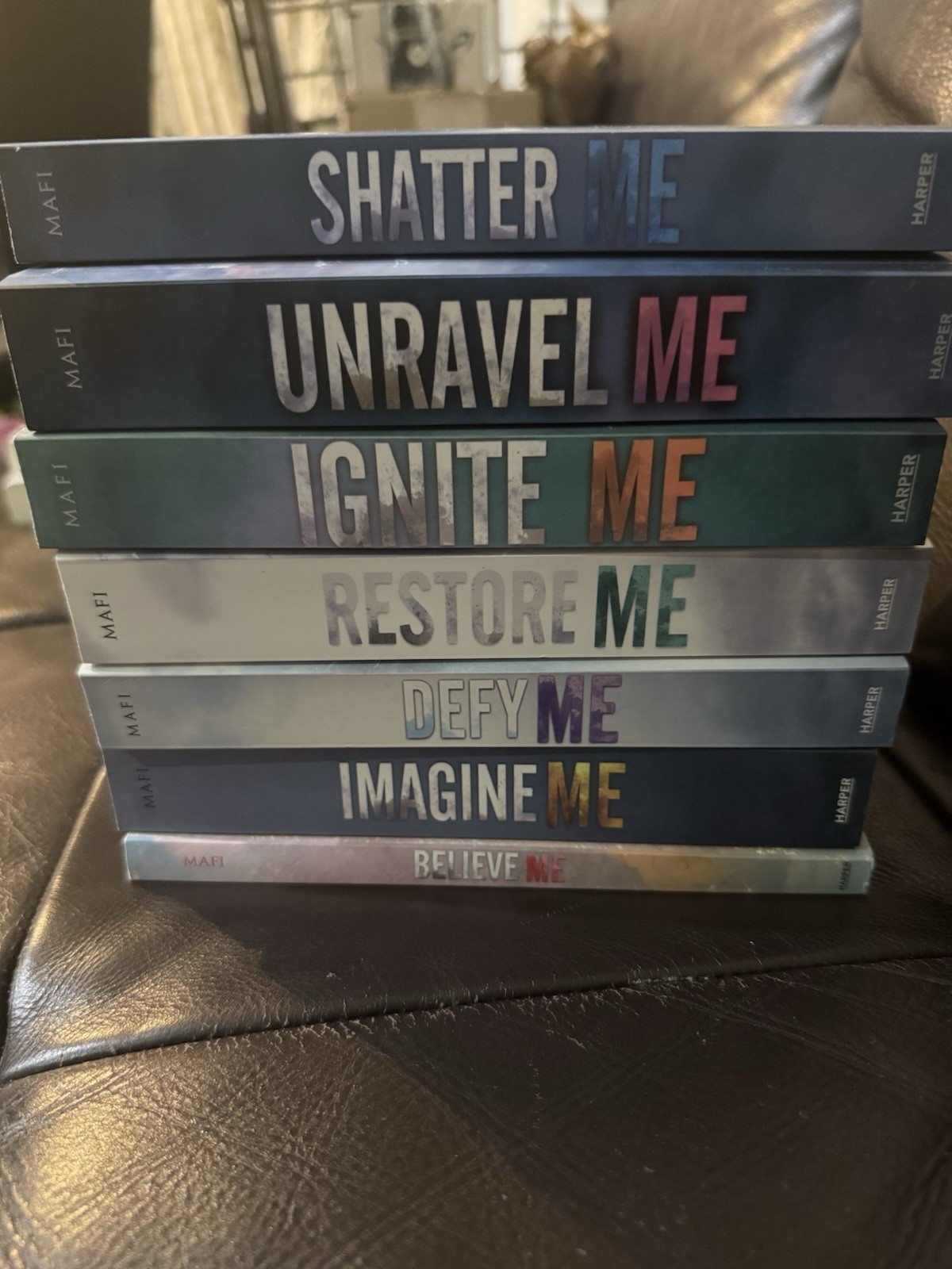 Tahereh Mafi Shatter Me Series With Believe Me novella
