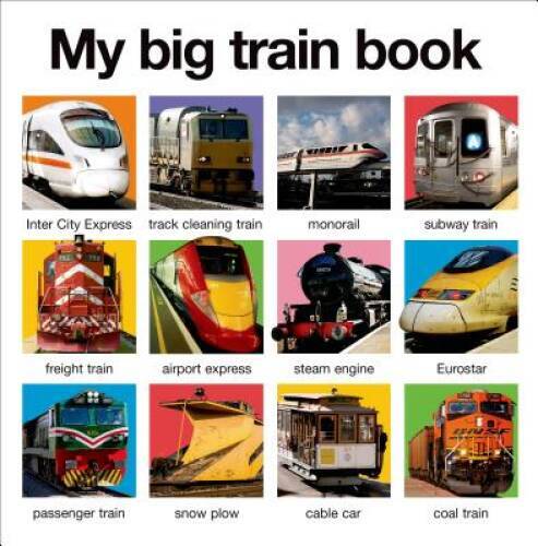 My Big Train Book (My Big Board Books) – Board book By Priddy, Roger – GOOD
