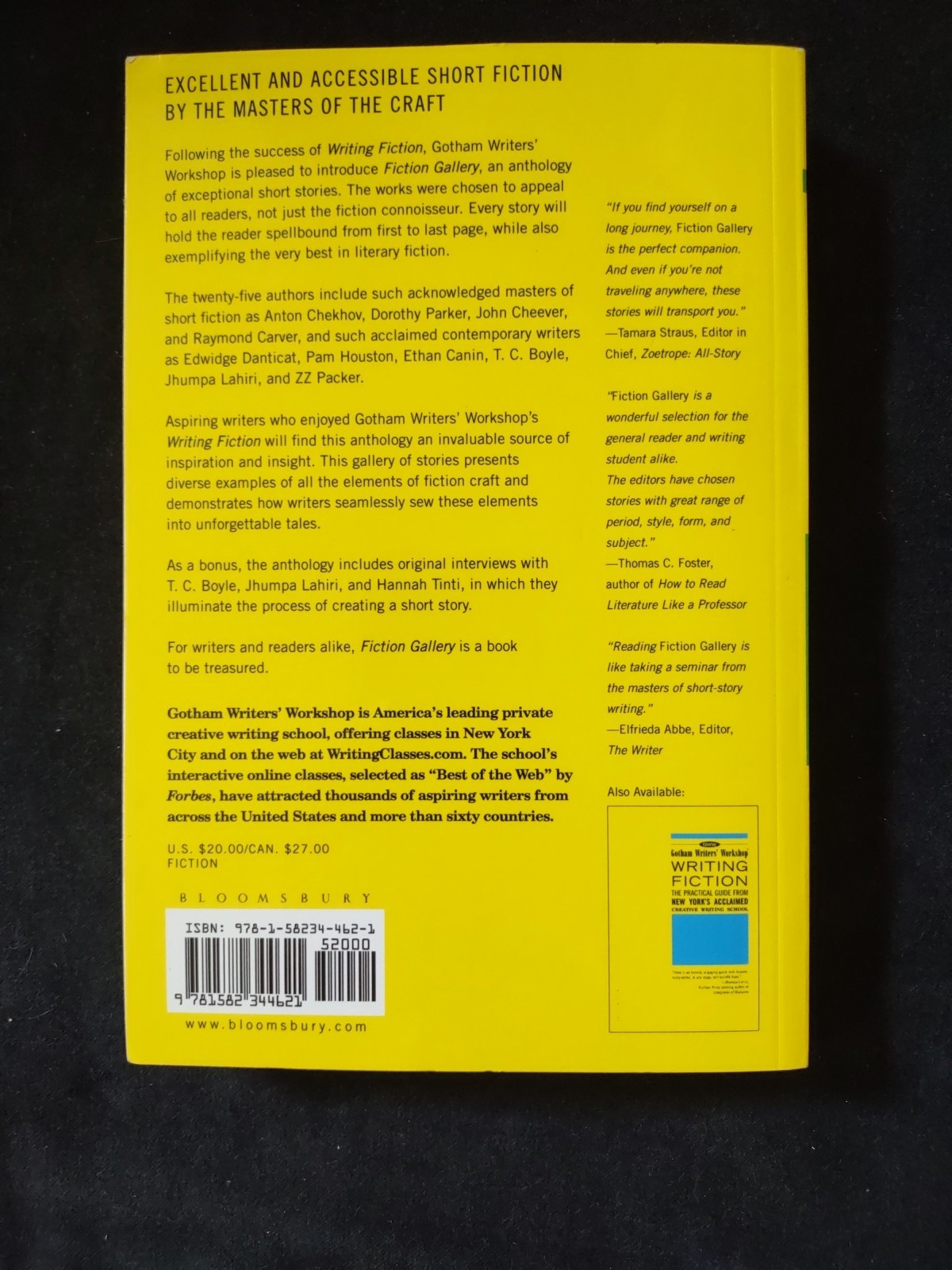 Gotham Writers Workshop Fiction Gallery Exceptional Short Stories Softcover Book