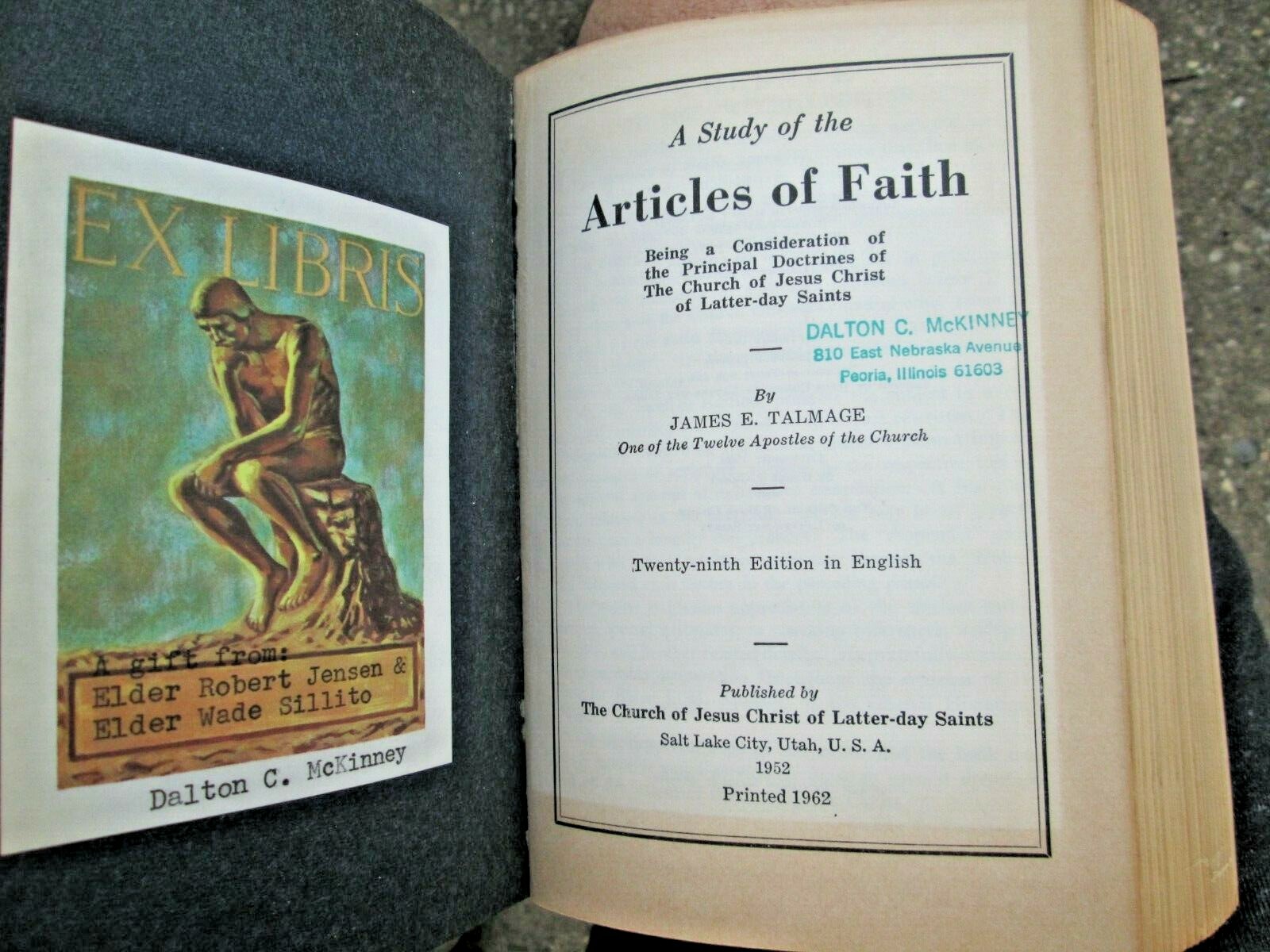 VTG 1962 A Study of the Articles of Faith Church of Jesus Christ Latter Day LDS