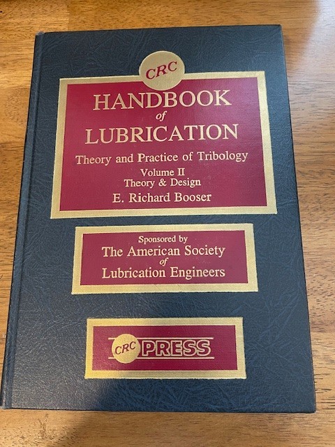 CRC Handbook of Lubrication Volume II by E. Richard Booser (1985, HC, 3rd Print)