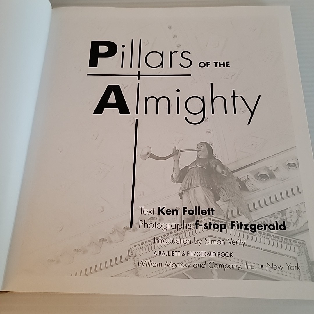 Ken Follett Pillars of the Almighty 1st Ed HC Vellum DJ Cathedral Photography