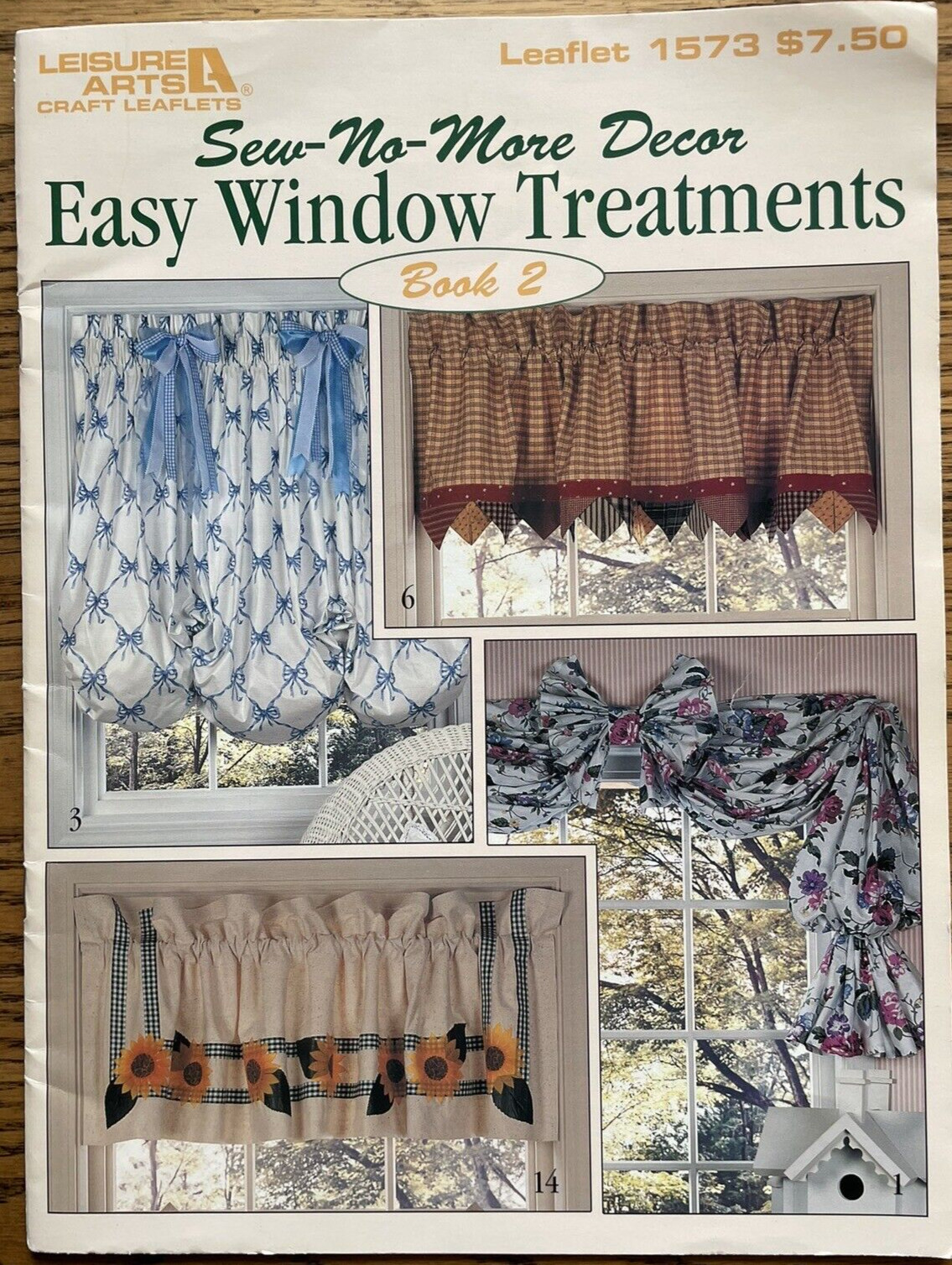 sew-no-more decor easy window treatments book 2 craft Leisure Arts drape curtain