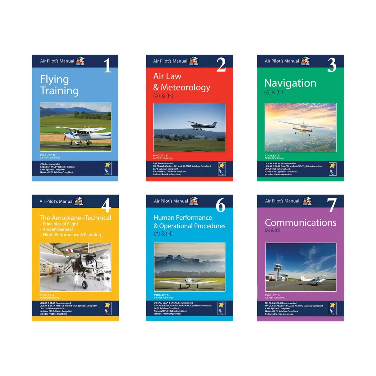 Air Pilot’s Manual PPL(A) Volumes 1–4, 6 & 7 Flight Training Books Book Set EASA