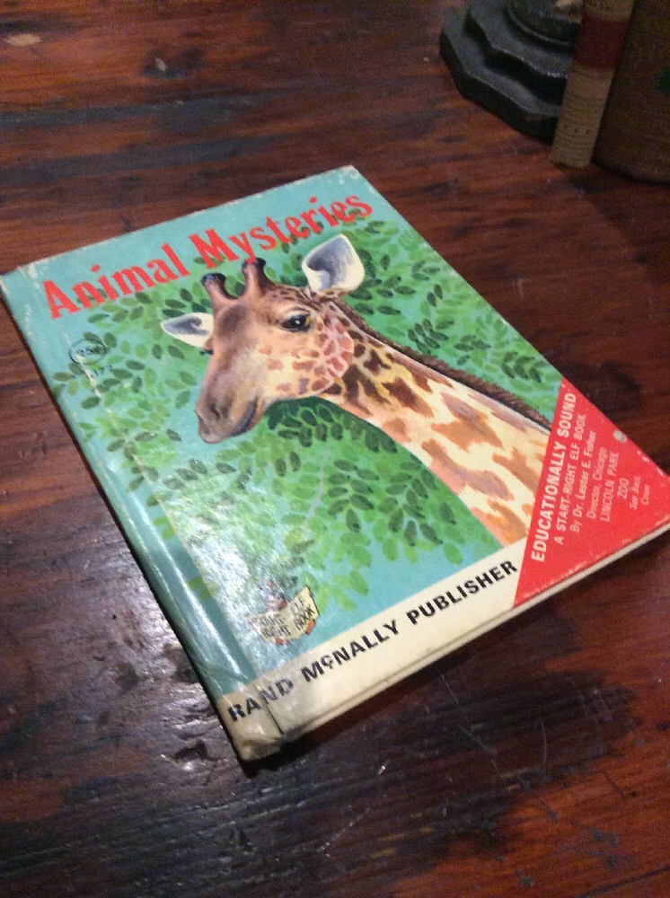 1971~ RAND MCNALLY~ START RIGHT ELF BOOK~ ORIG. .25 ANIMAL MYSTERIES #8172
