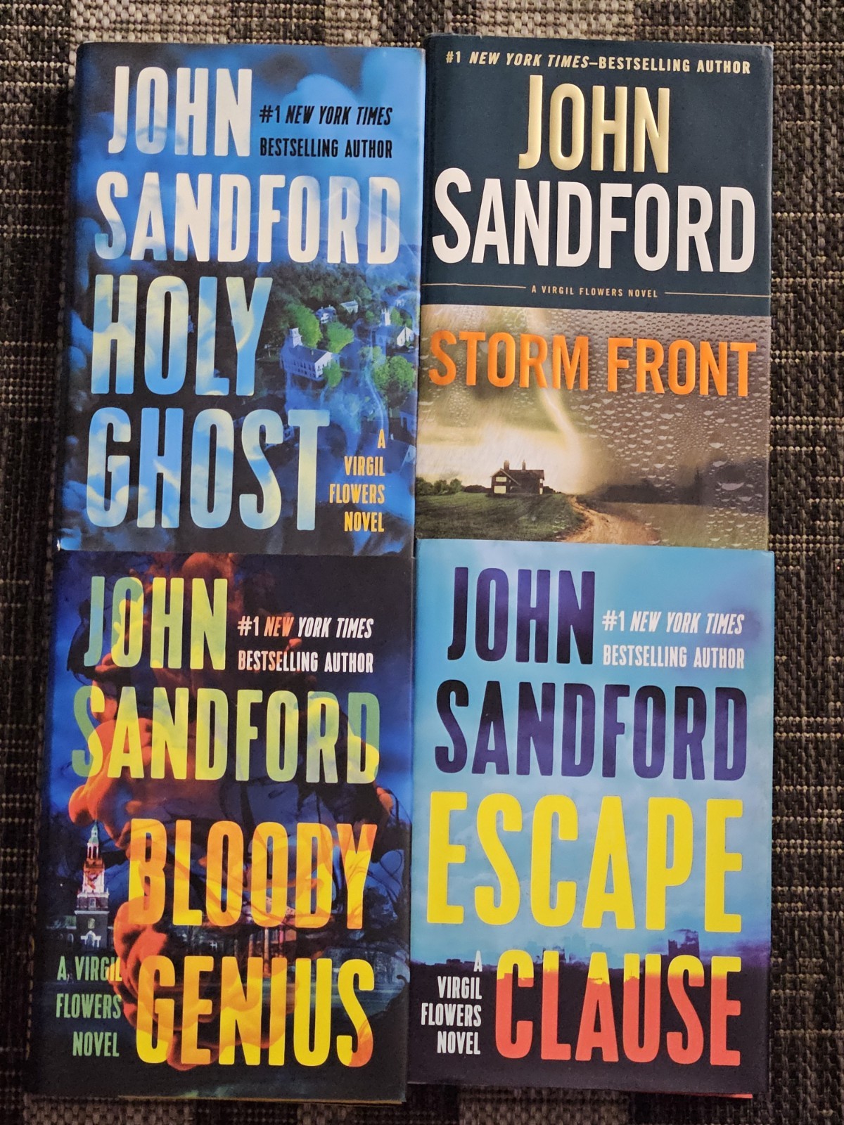 John Sandford Hardcover Book Lot Of 4 Virgil Flowers (Three 1st Edition)